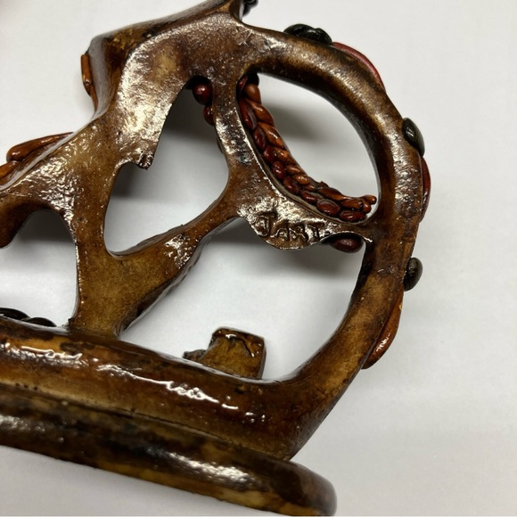 JART Embracing Couple Abstract Face Sculpture Cutout Silhouette Ethnic Tribal - Picture 6 of 10